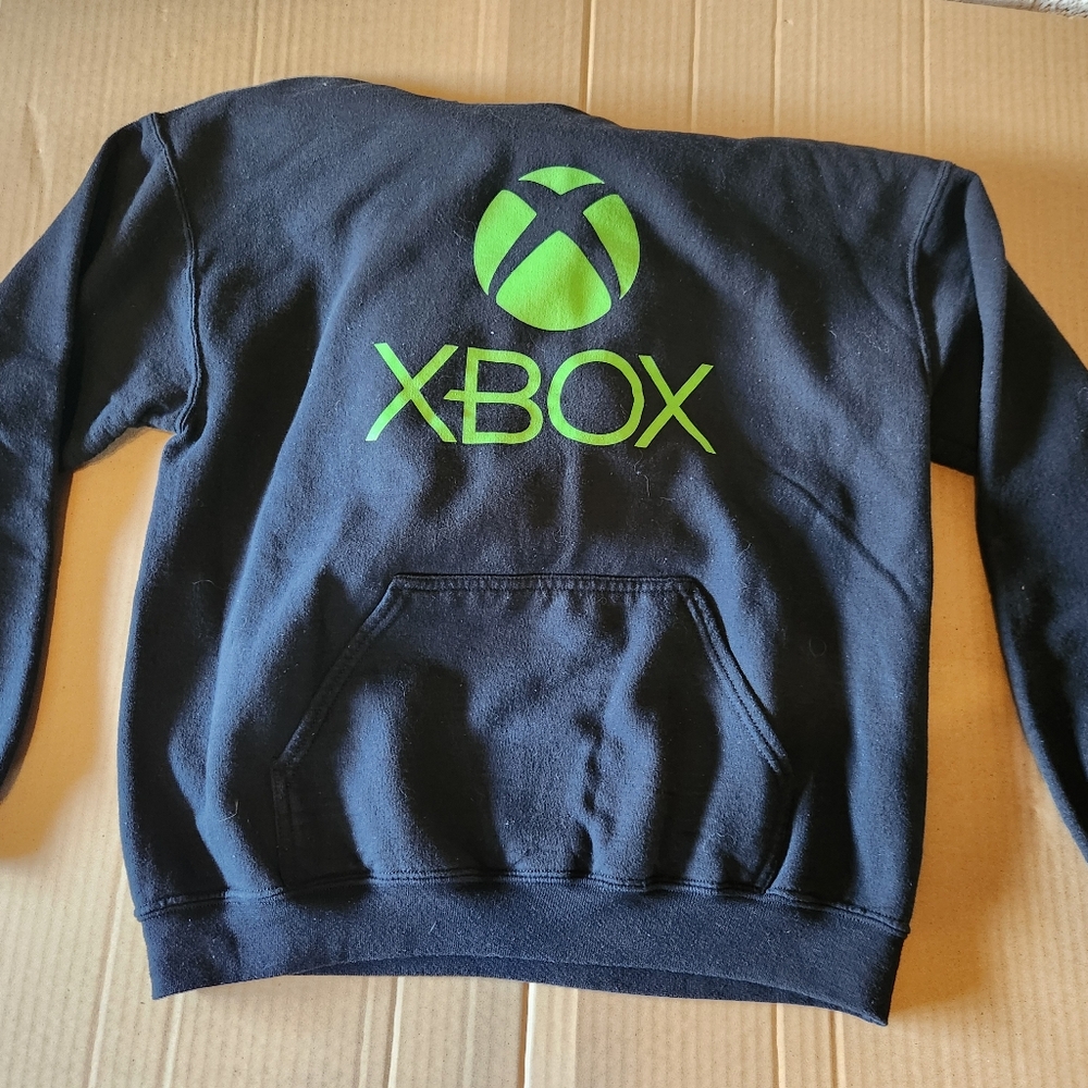 Xbox Black Hoodie with Green Logo